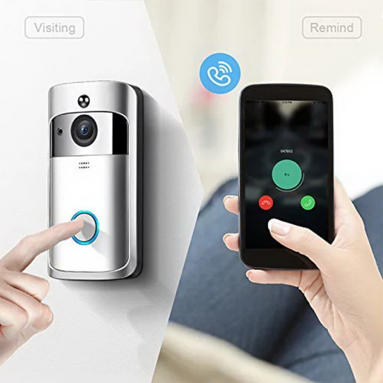 720p Home Video Smart WiFi Türklingel Drahtlose Türklingel mit Kamera-Gegensprechanlage Drahtlose Ring-Türklingel
