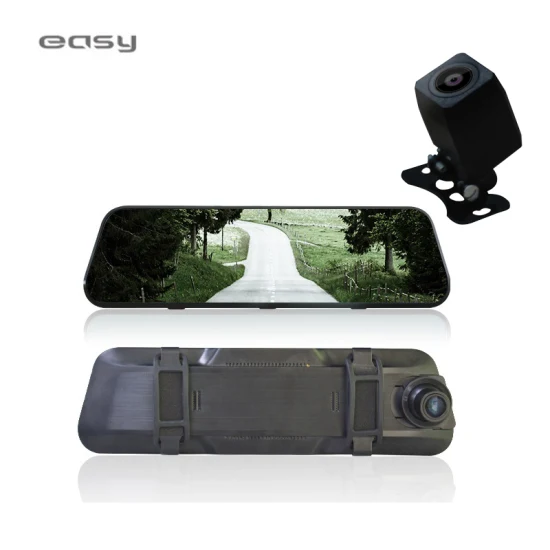 9,66 Zoll 1080P Auto DVR Recorder Kamera Rückspiegel Auto DVR Dual Lens Video Dash Cam